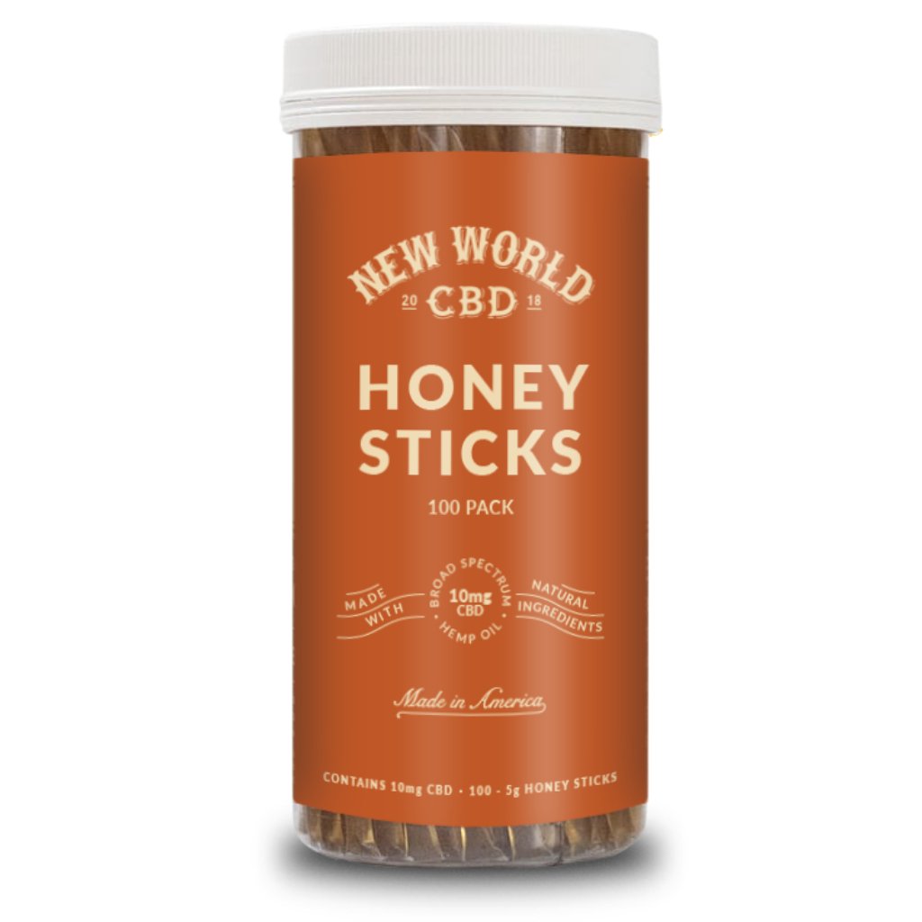 CBD 10mg Honey Sticks – 100 Pack